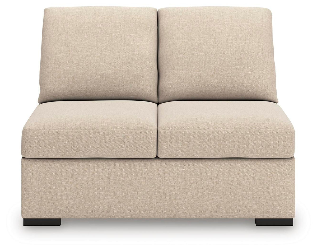 LadyMae Armless Loveseat Next-Gen Nuvella™ Performance Fabric