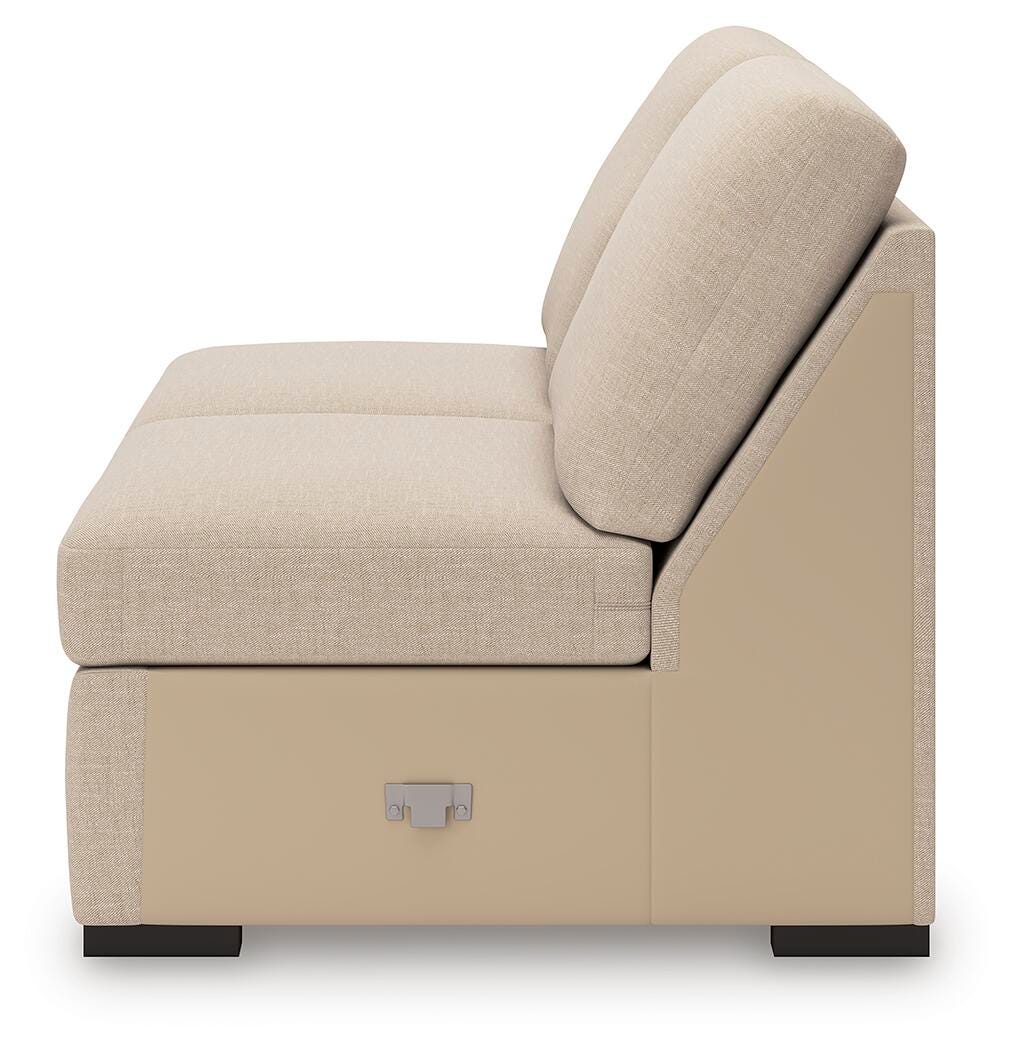 LadyMae Armless Loveseat Next-Gen Nuvella™ Performance Fabric