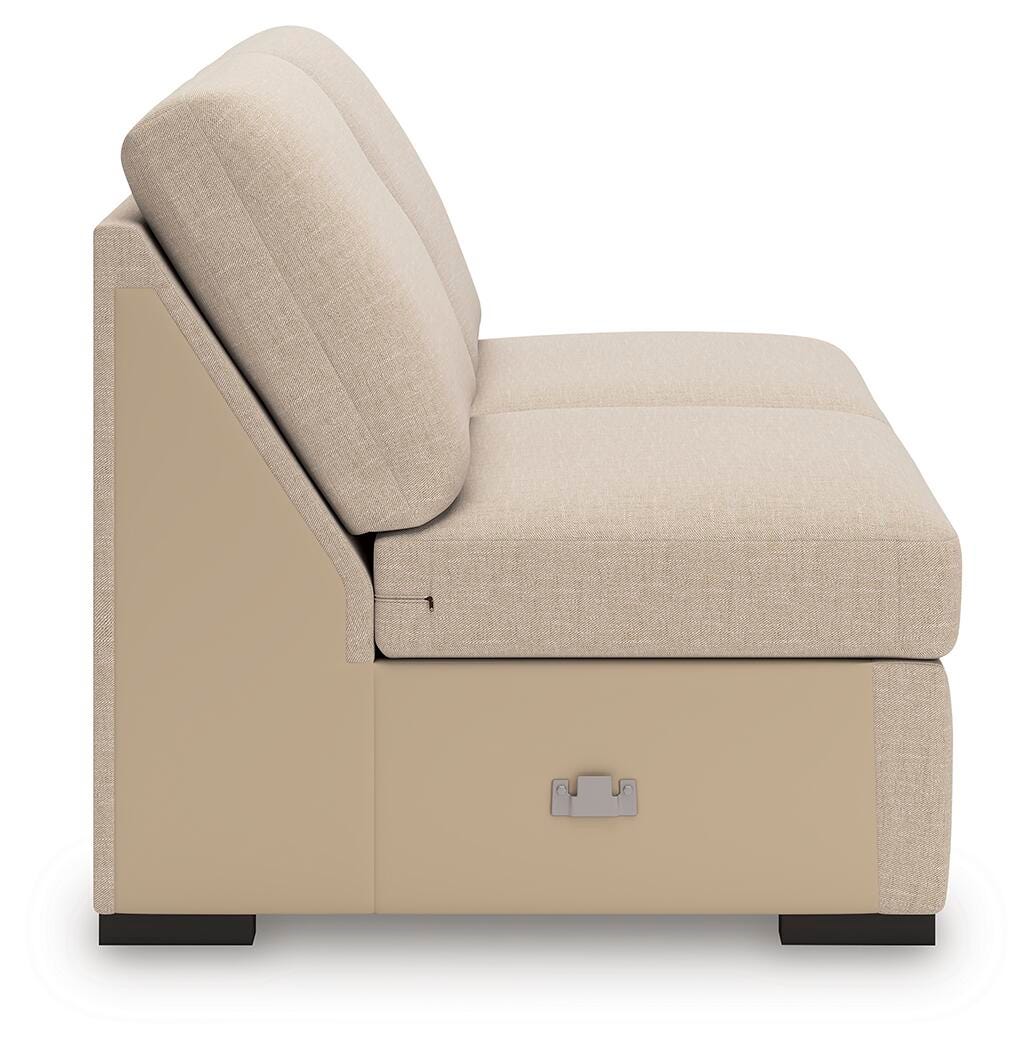 LadyMae Armless Loveseat Next-Gen Nuvella™ Performance Fabric
