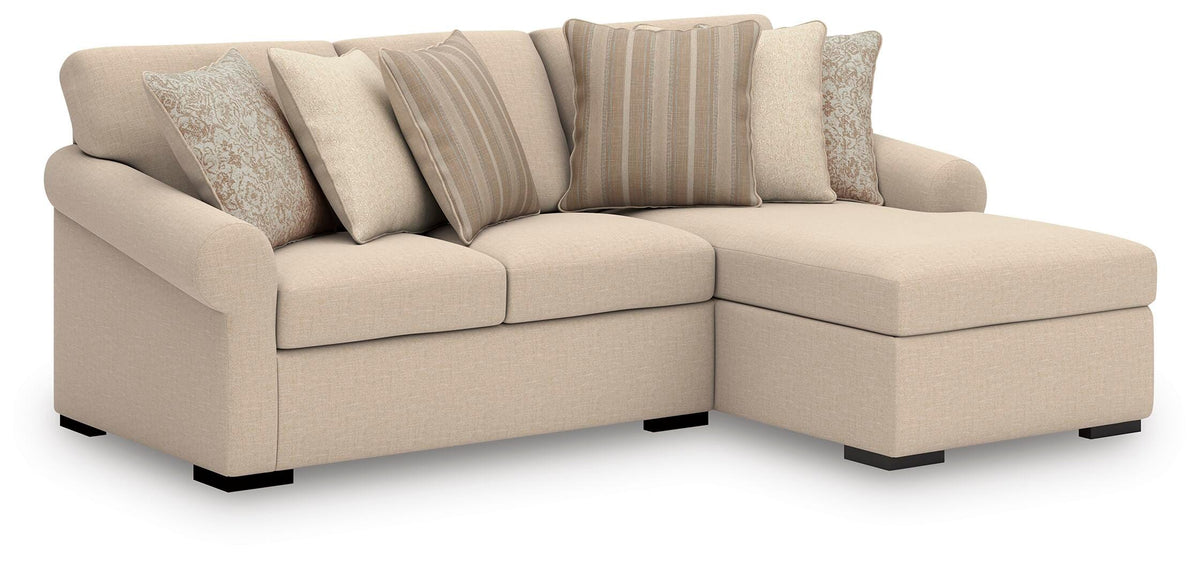 LadyMae 2-Piece Sectional with Chaise Next-Gen Nuvella™ Performance Fabric