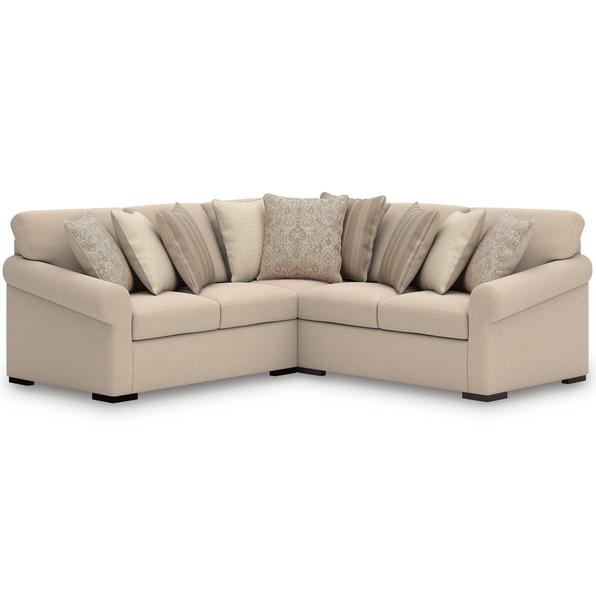 LadyMae 3-Piece Sectional Next-Gen Nuvella™ Performance Fabric