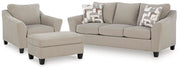 Willarae Sofa, Oversized Chair and Ottoman