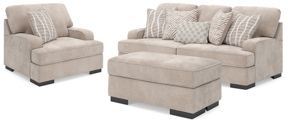 High Profile Sofa, Oversized Chair and Ottoman