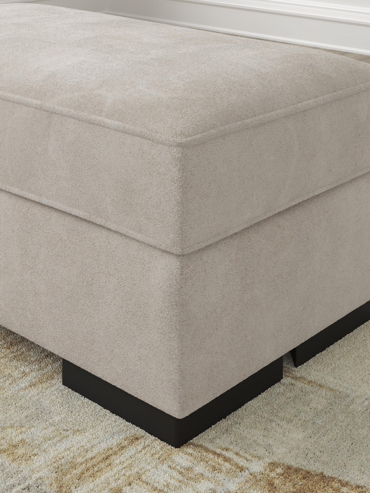 High Profile Ottoman Chenille