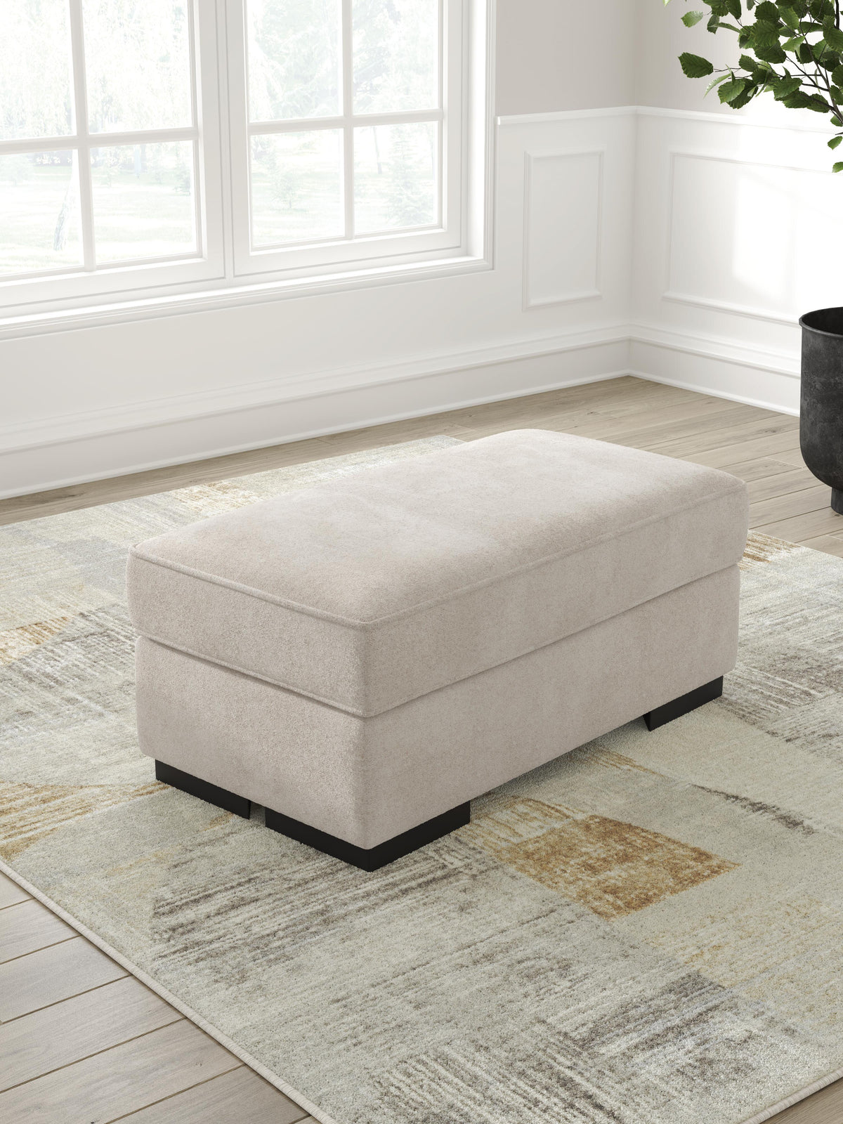 High Profile Ottoman Chenille