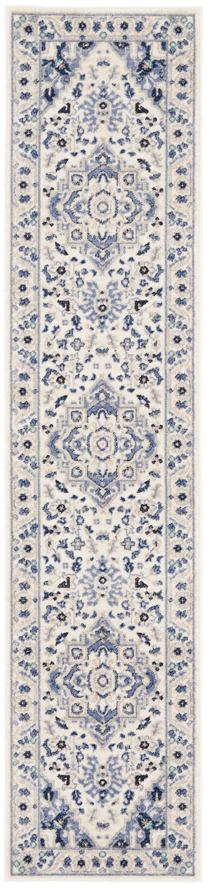 Passion PSN33 Ivory Grey Rug - Runner
