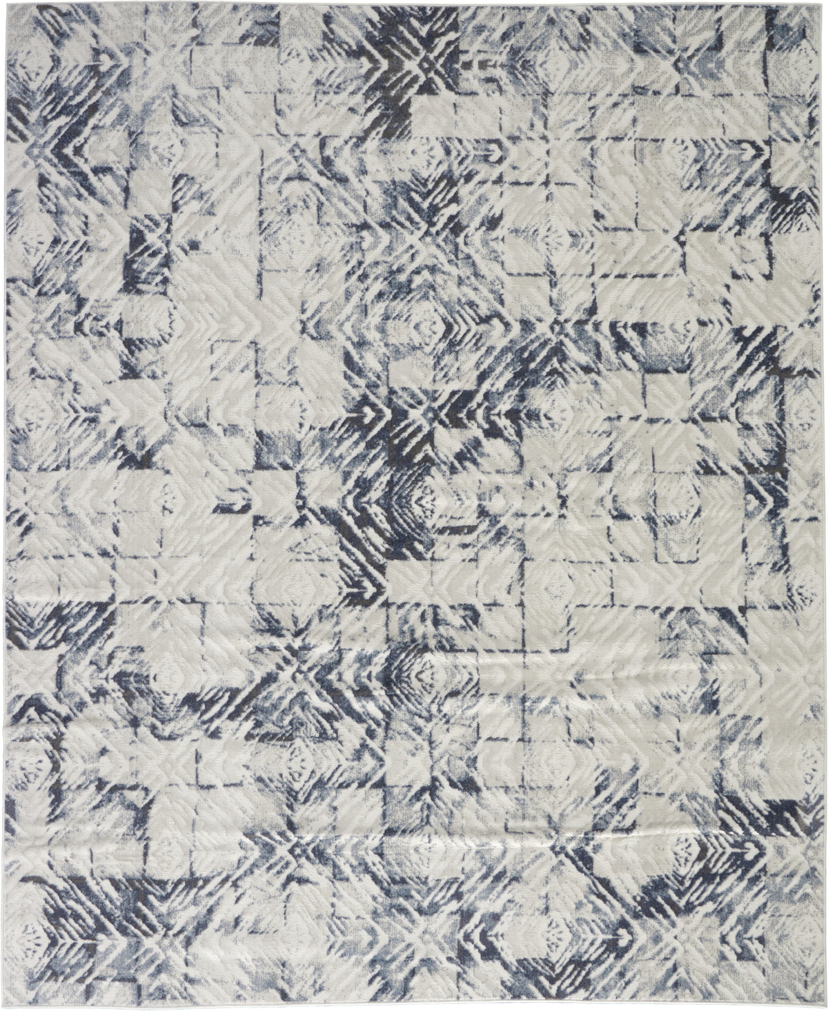 Urban Decor URD02 Ivory Blue Rug - Rectangle