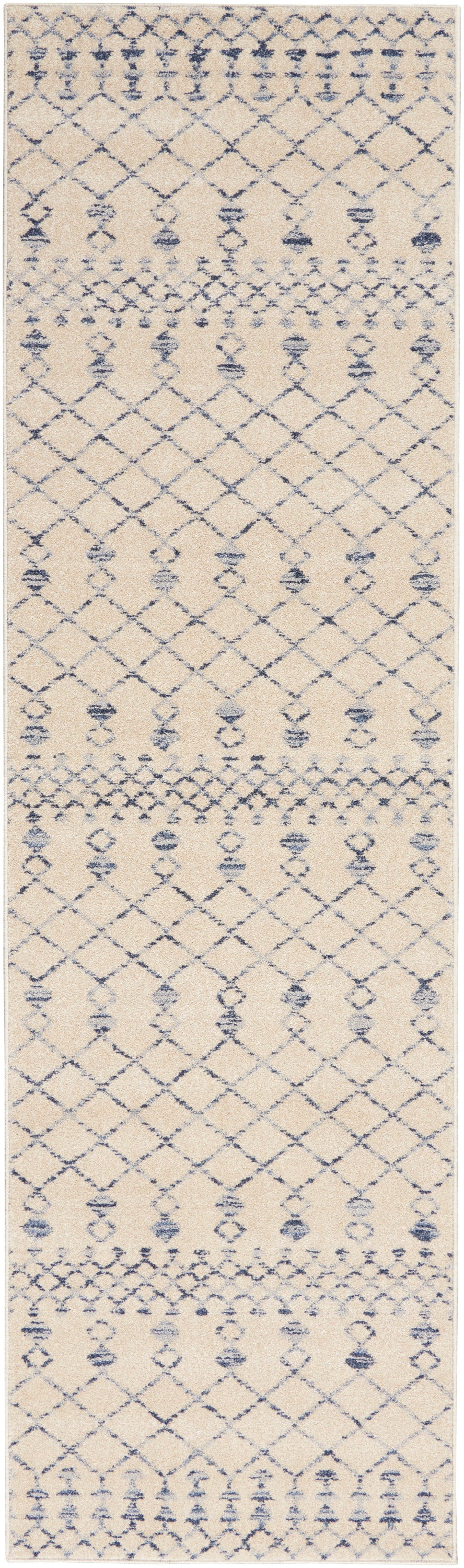 Palermo PMR03 Beige Blue Rug - Runner