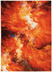 Le Reve LER05 Red Flame Rug - Rectangle