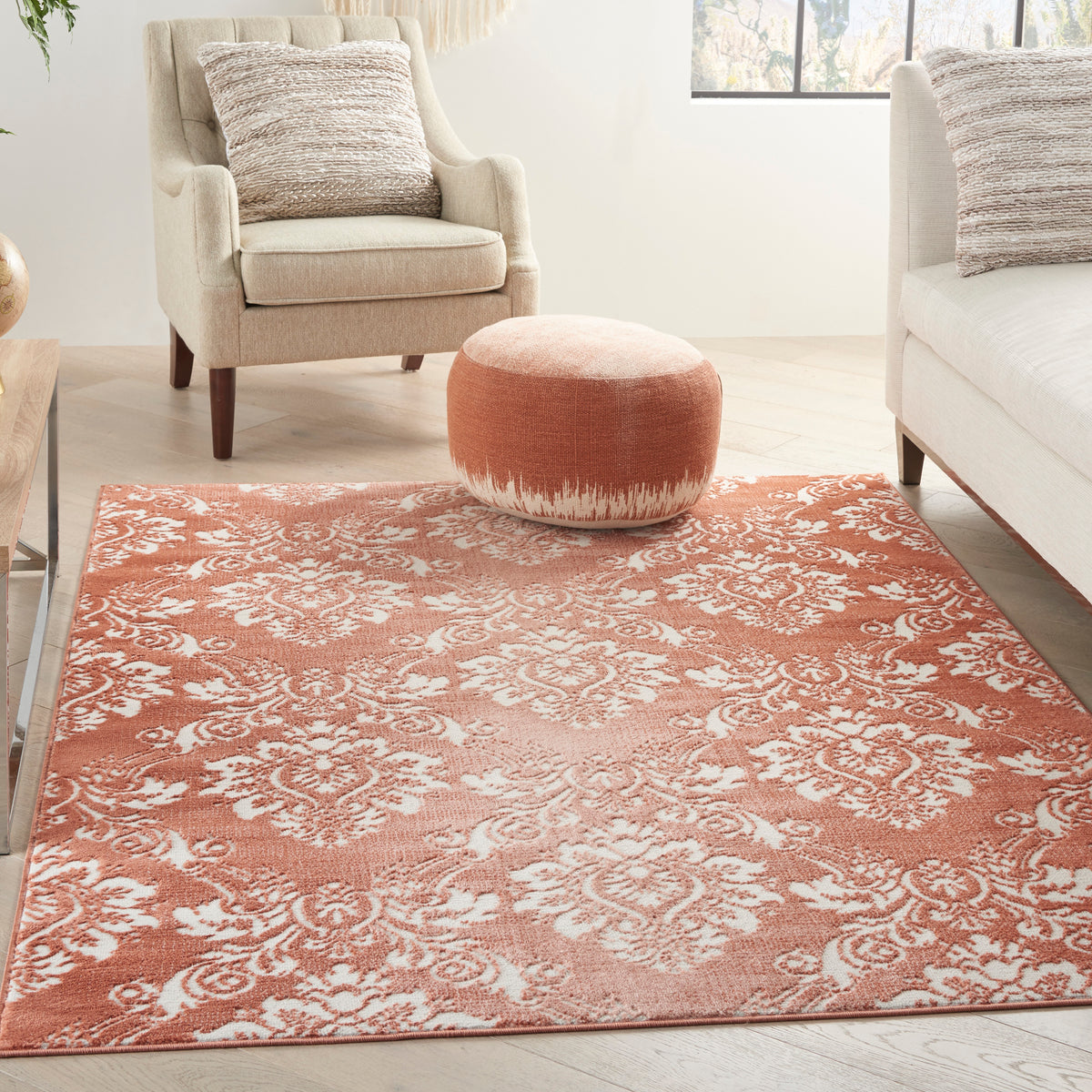 Elation ETN03 Brick Ivory Rug - room scene