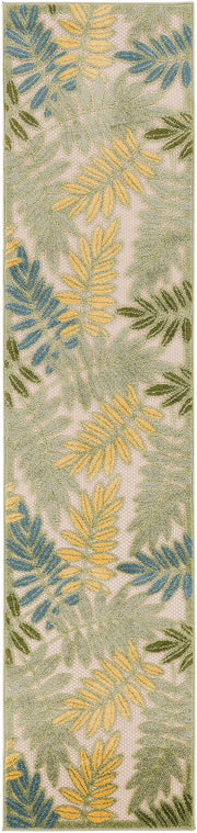 Aloha ALH18 Green Multicolor Rug - Runner