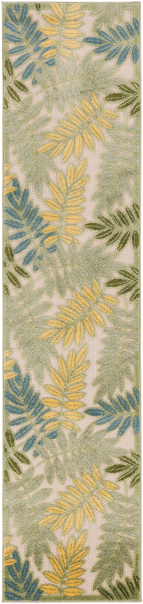Aloha ALH18 Green Multicolor Rug - Runner