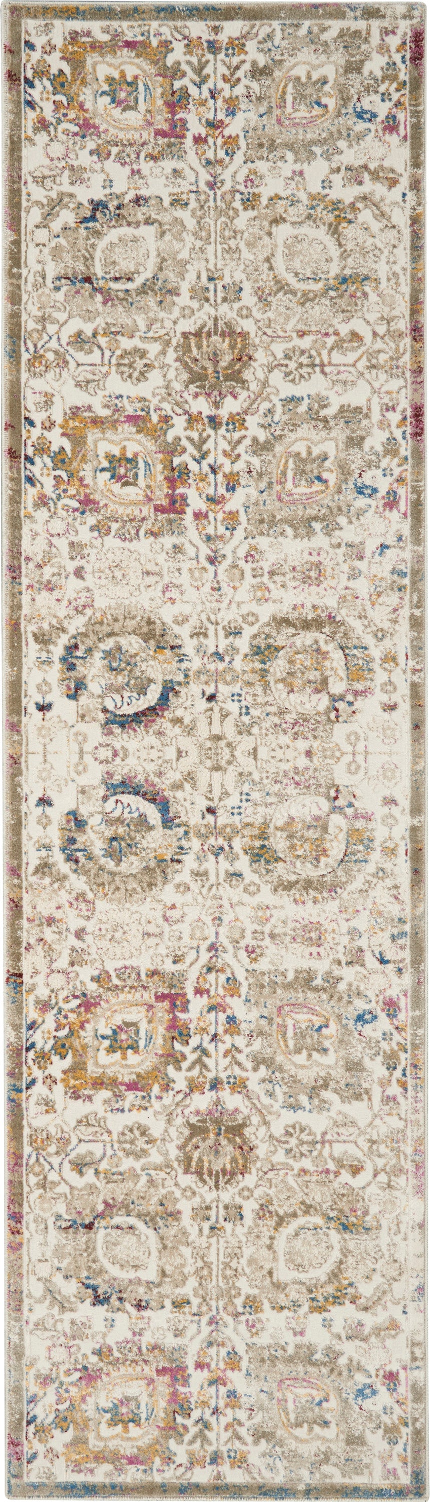 Melody MEL01 Ivory Multicolor Rug - Runner