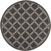 Country Side CTR02 Charcoal Rug - Round