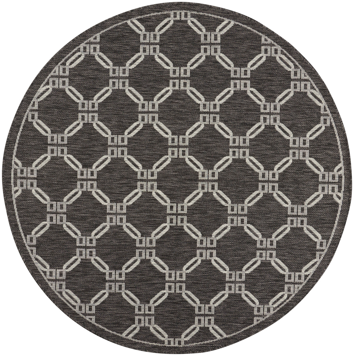 Country Side CTR02 Charcoal Rug - Round