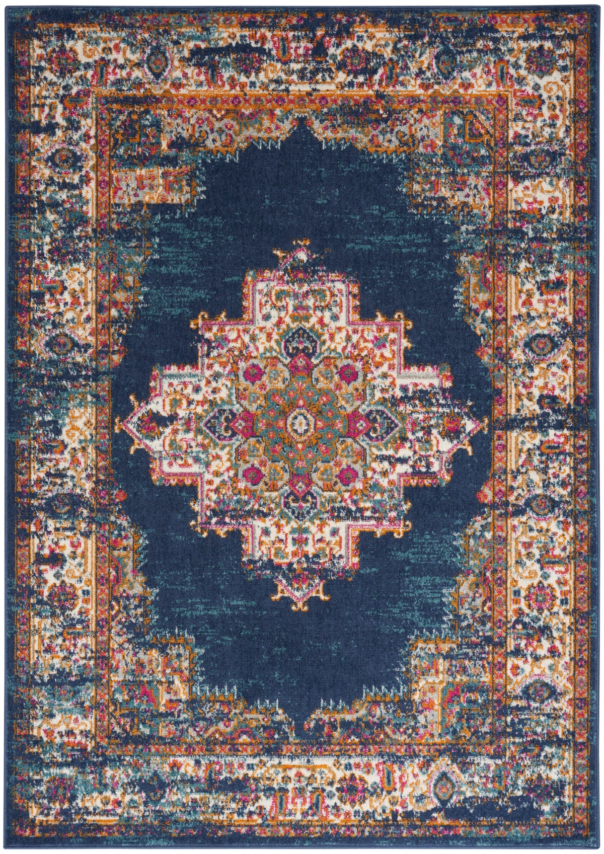 Passion PSN03 Navy Rug - Rectangle