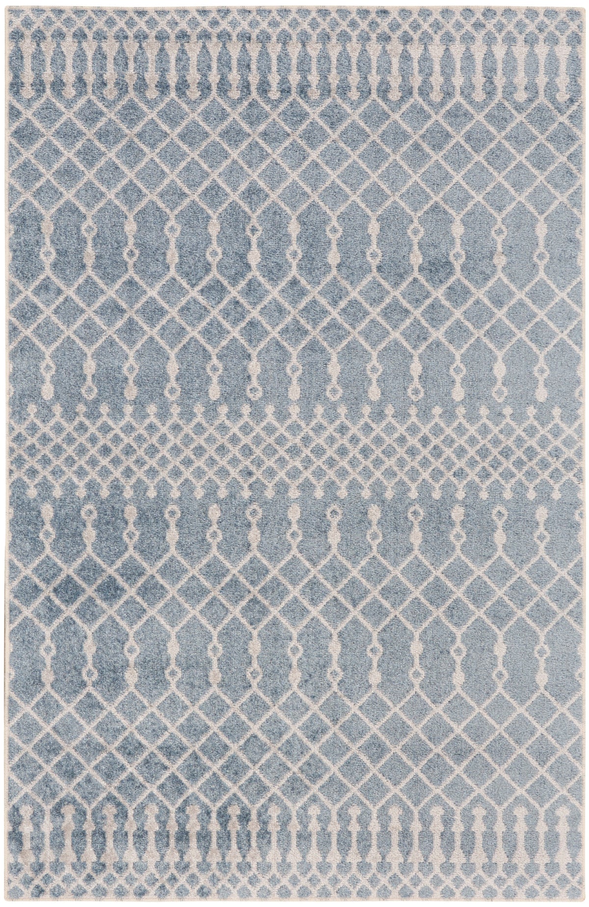 Astra Machine Washable ASW10 Blue Rug - Rectangle