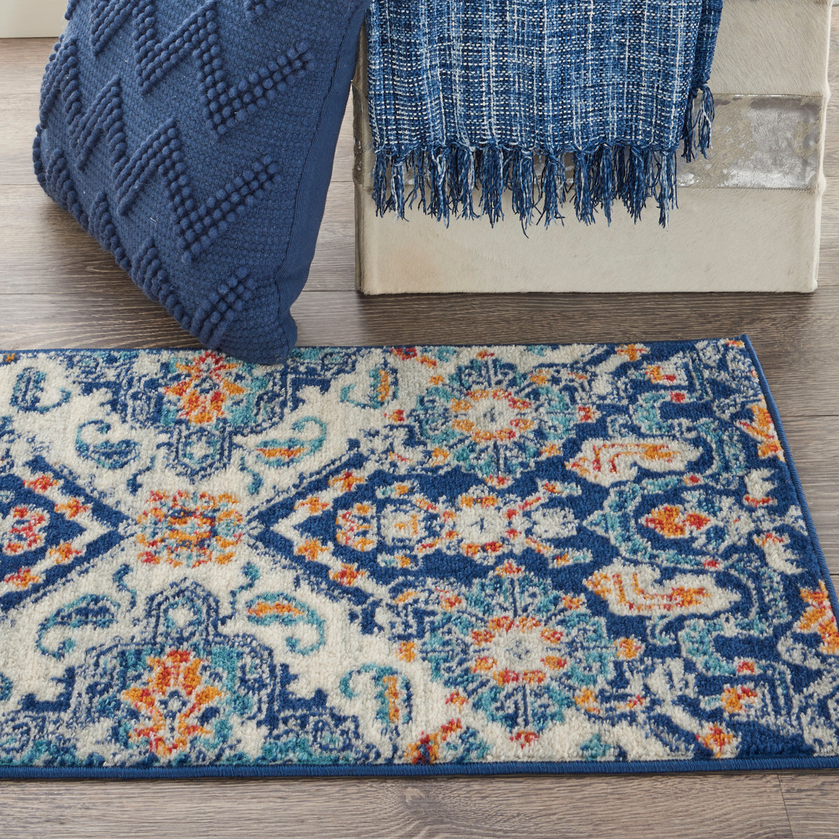 Passion PSN31 Blue Multicolor Rug - room scene