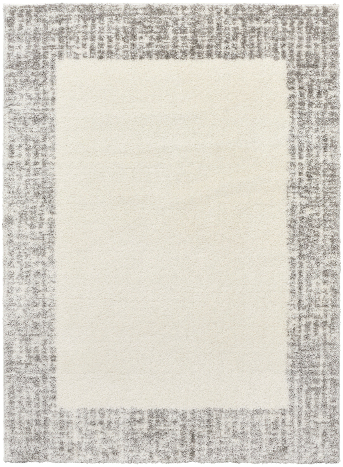 Pacific Shag PCS02 Ivory Grey Rug - Rectangle