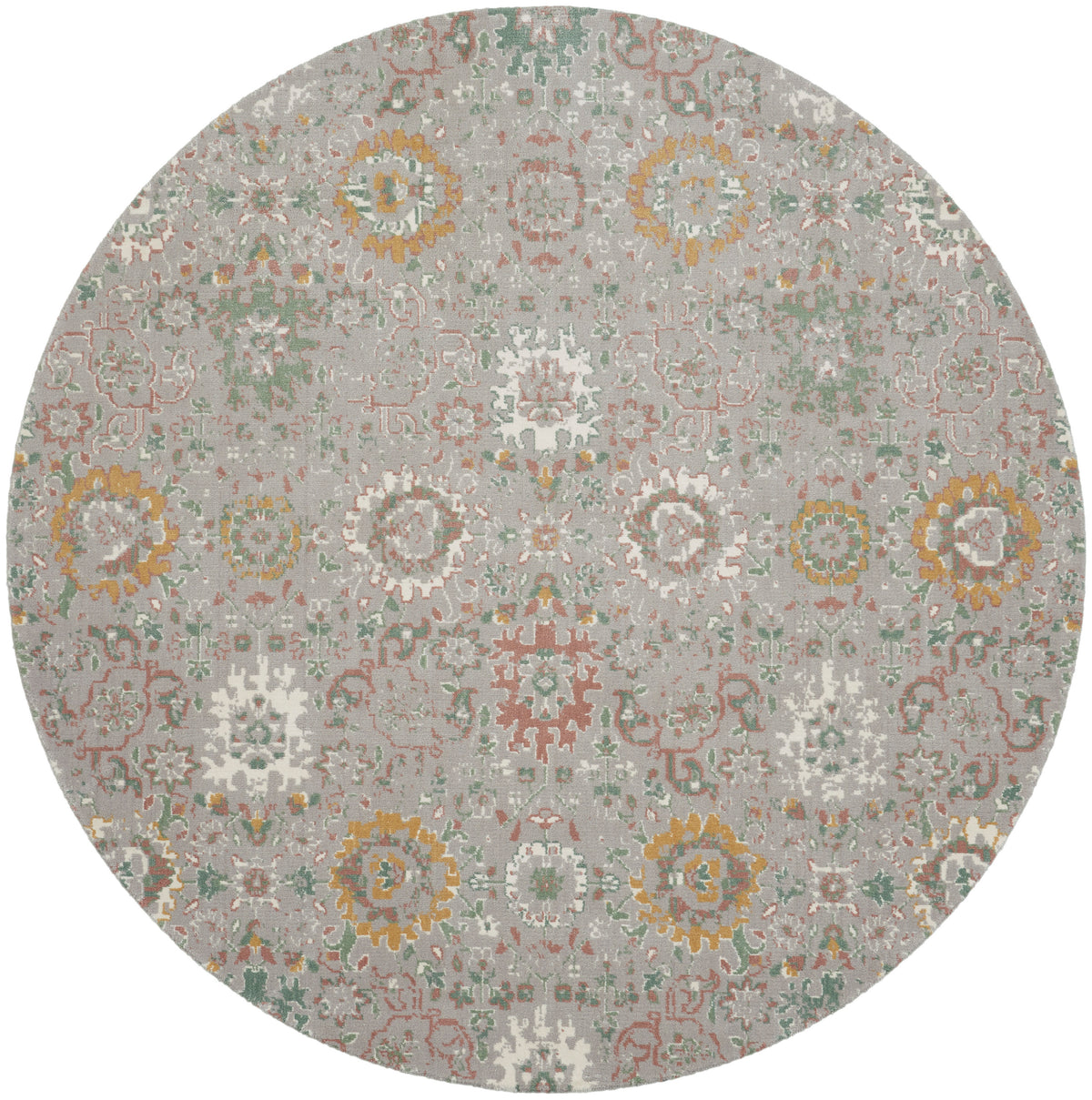 Twilight TWI13 Grey Multicolor Rug - Round