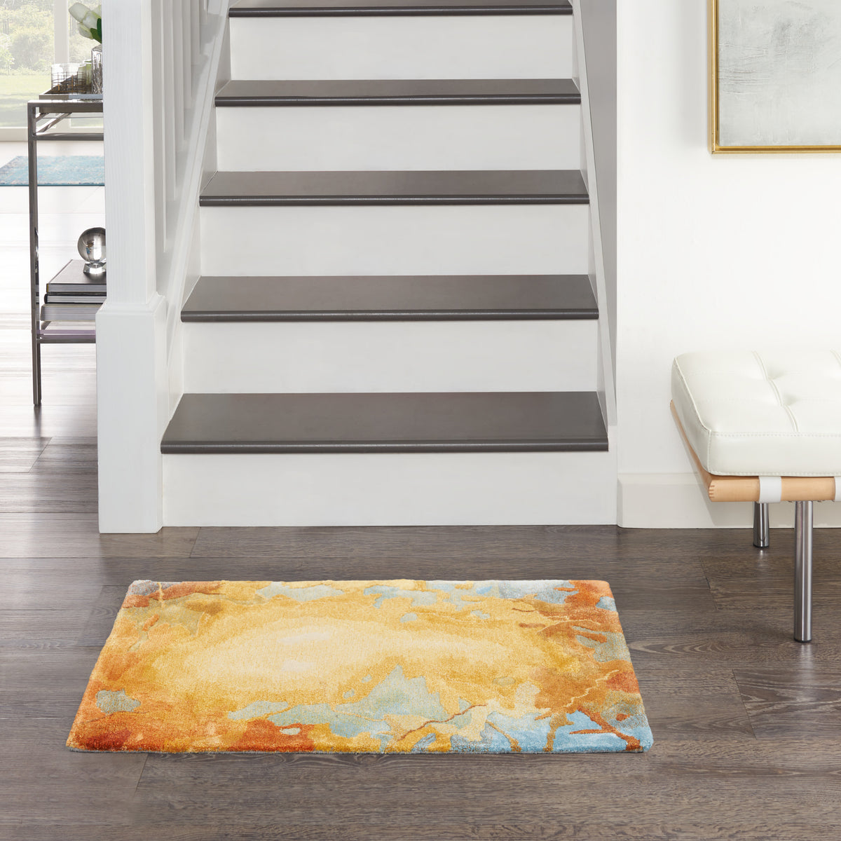 Prismatic PRS29 Gold Multicolor Rug - room scene