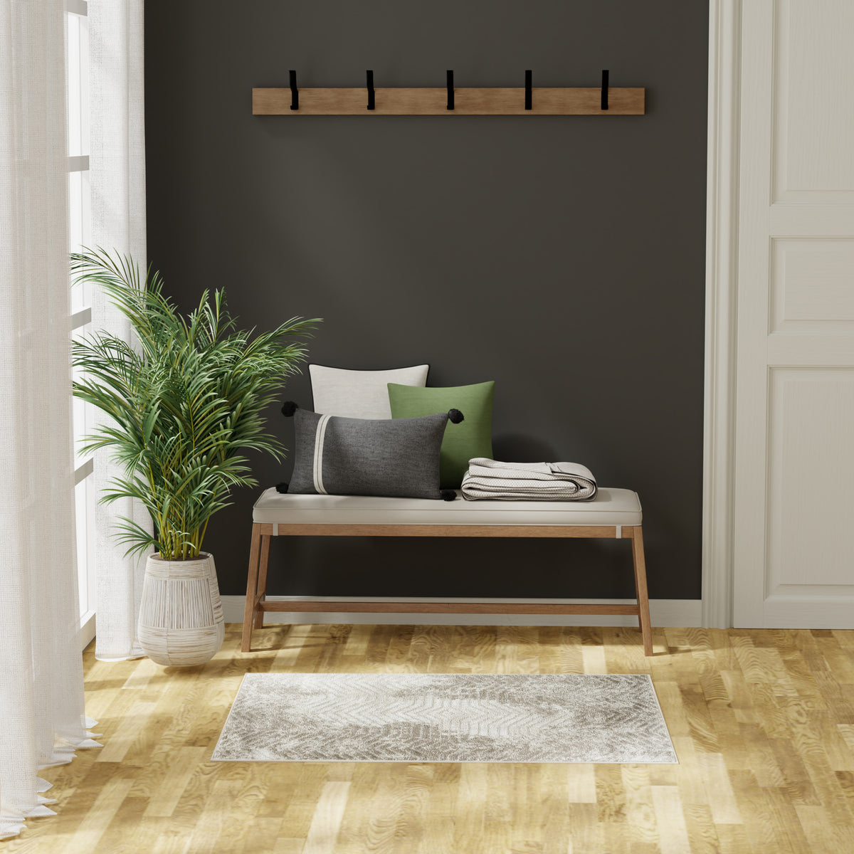 Dekor DEK04 Ivory Taupe Rug - room scene