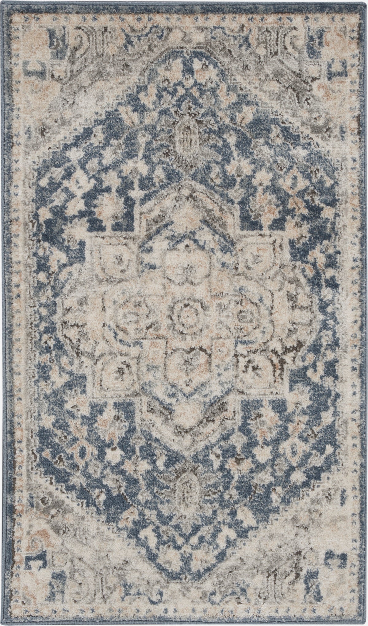 Quarry QUA08 Ivory Blue Rug - Rectangle