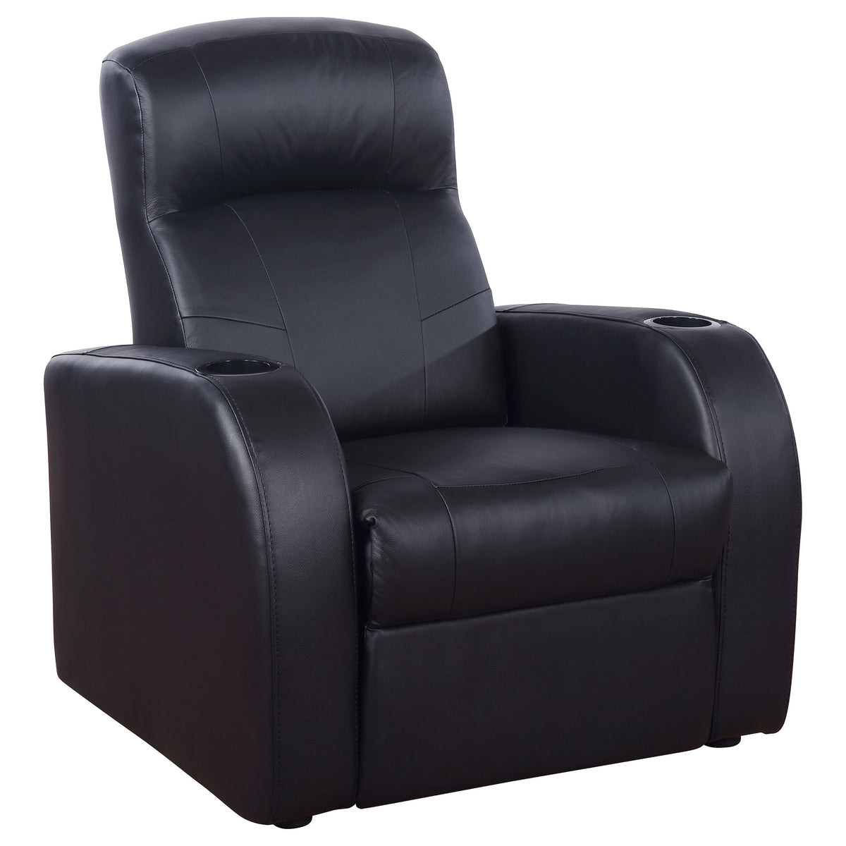 Cyrus 5-piece Upholstered Home Theater Seating with 3 Recliners and 2 Wedge Consoles