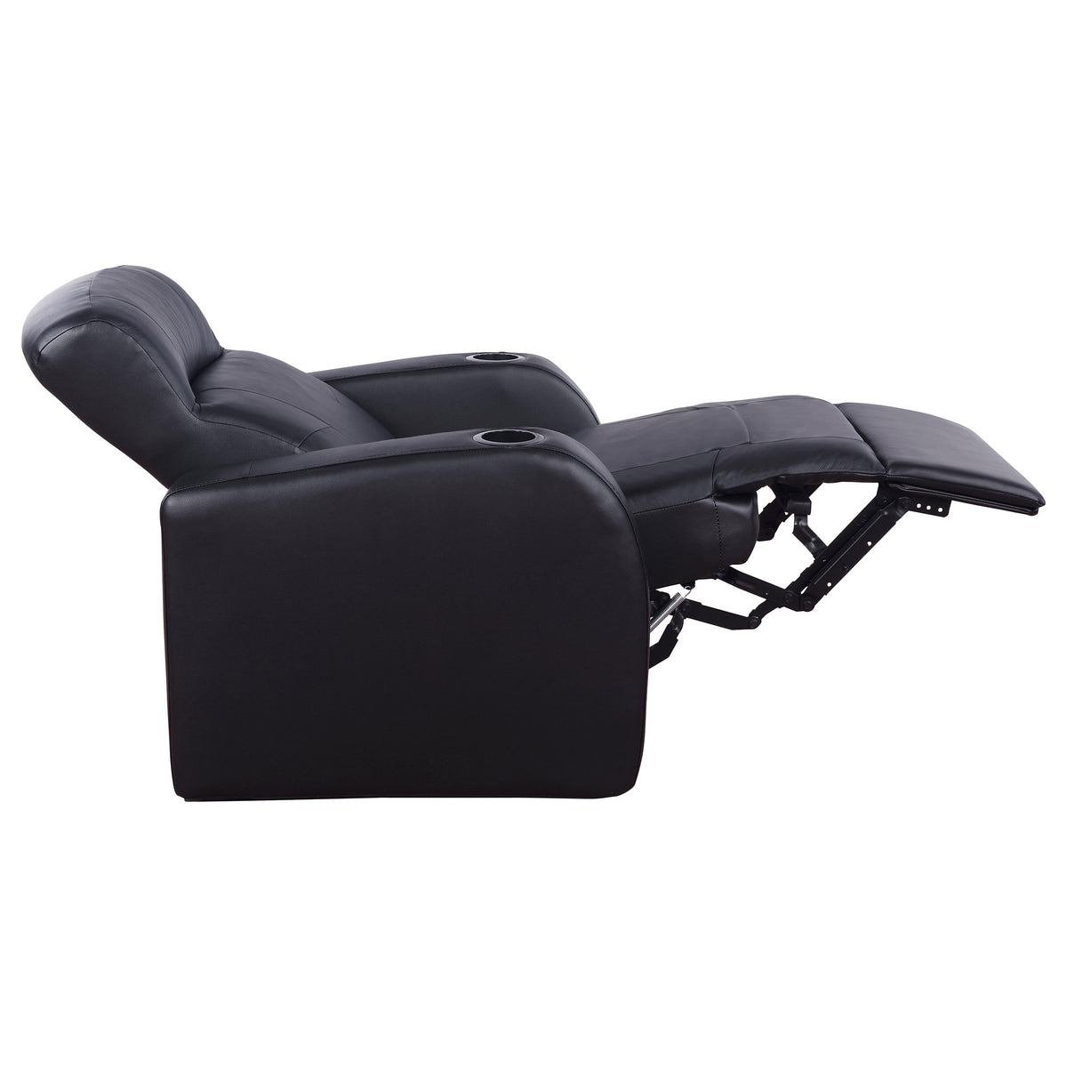 Cyrus 7-piece Upholstered Home Theater Seating with 5 Recliners and 2 Wedge Consoles