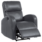 Grant Upholstered Power Recliner Chair - Grey Faux Leather