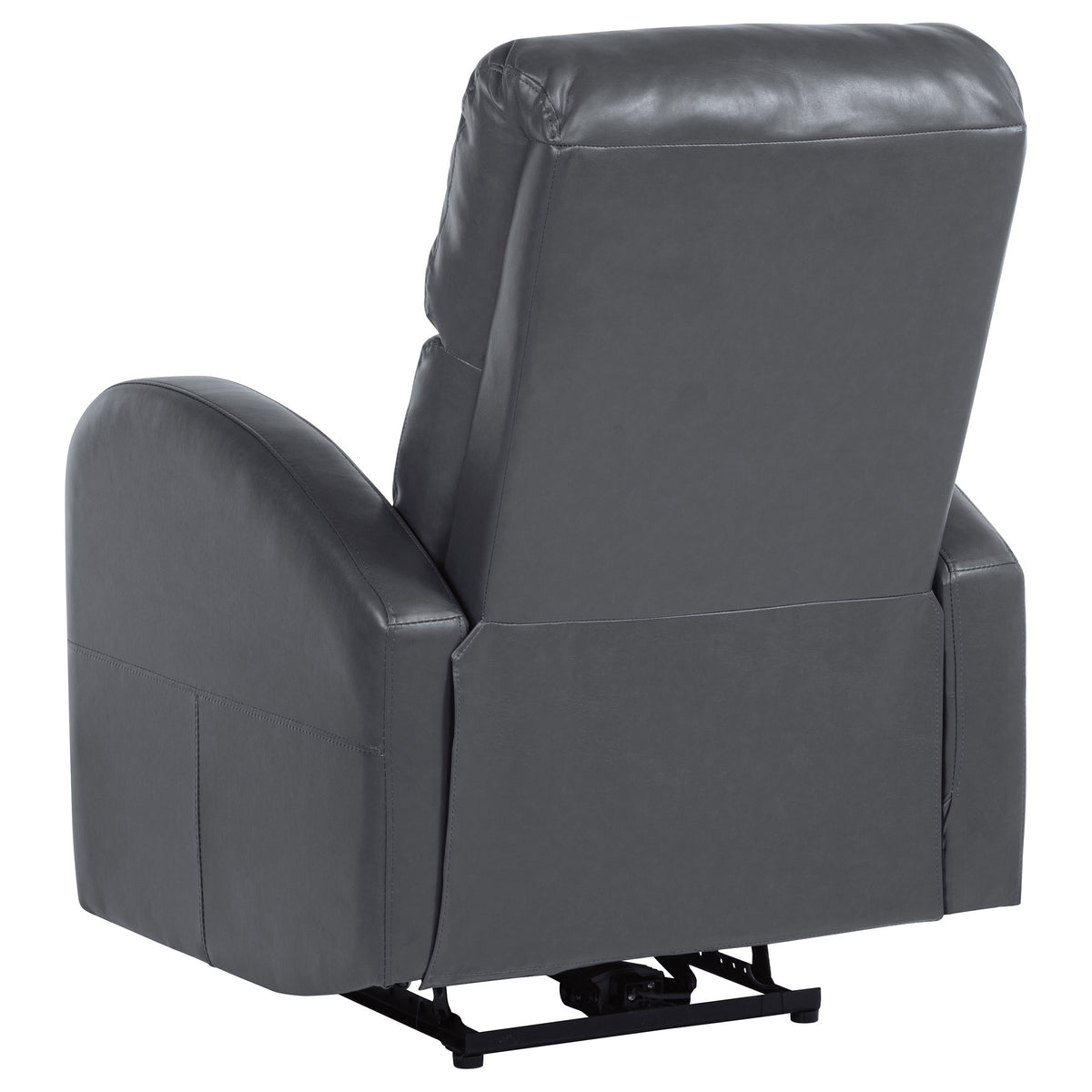 Grant Upholstered Power Recliner Chair - Grey Faux Leather