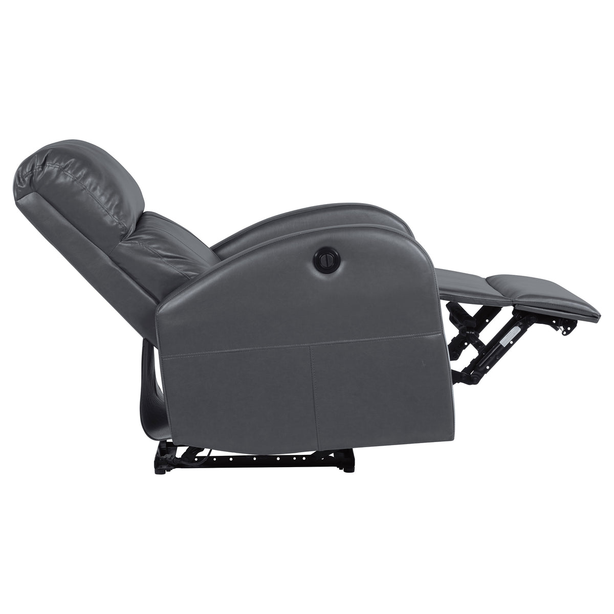 Grant Upholstered Power Recliner Chair - Grey Faux Leather