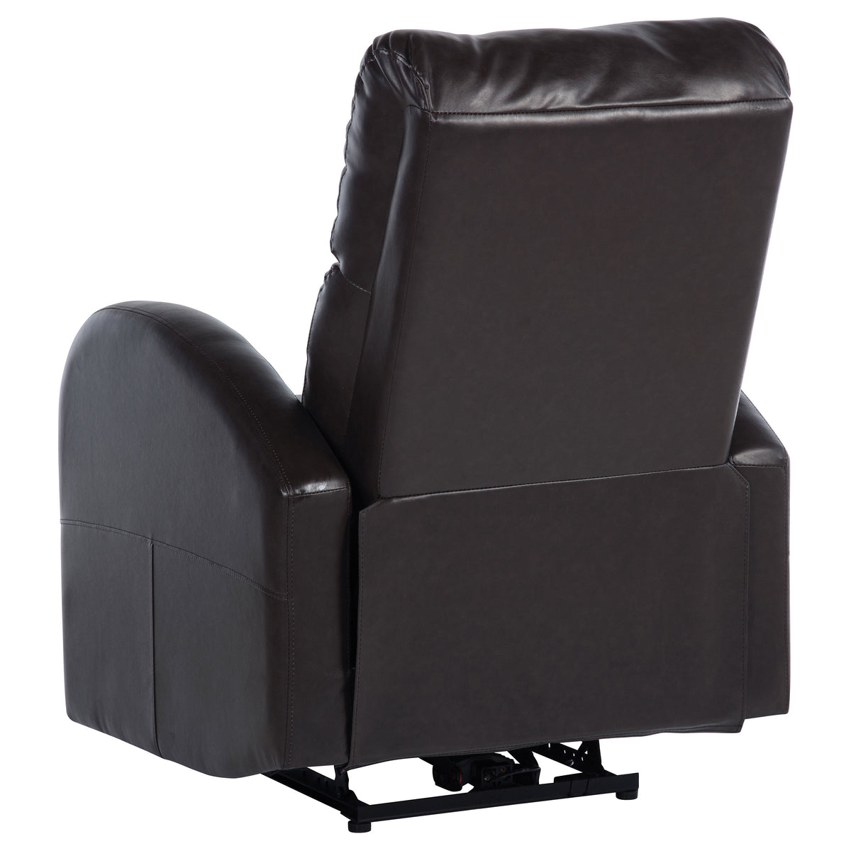 Grant Upholstered Power Recliner Chair - Brown Faux Leather