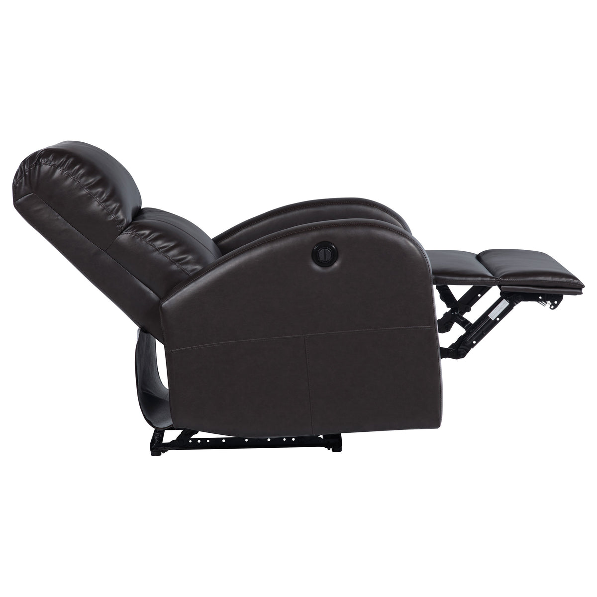 Grant Upholstered Power Recliner Chair - Brown Faux Leather