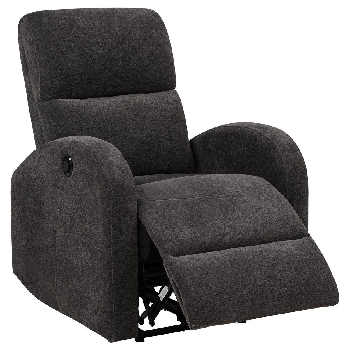 Grant Fabric Upholstered Power Recliner Chair - Charcoal Grey Fabric