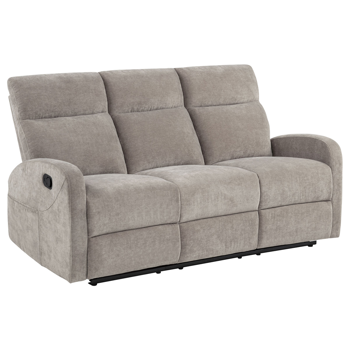 Hamilton 2-piece Chenille Manual Reclining Sofa Set - Sand