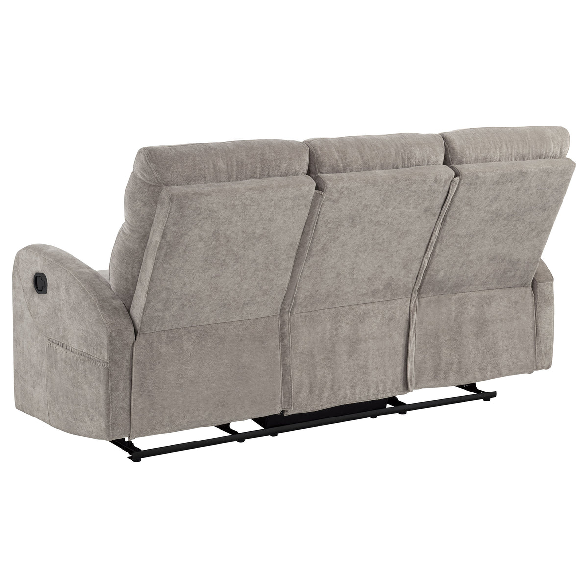 Hamilton 2-piece Chenille Manual Reclining Sofa Set - Sand