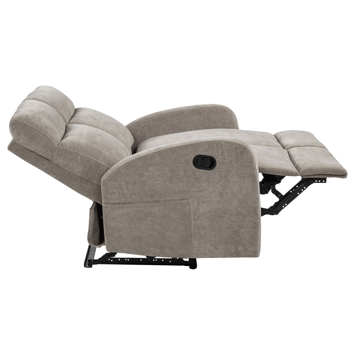 Hamilton 2-piece Chenille Manual Reclining Sofa Set - Sand
