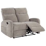 Hamilton Chenille Manual Reclining Loveseat - Sand