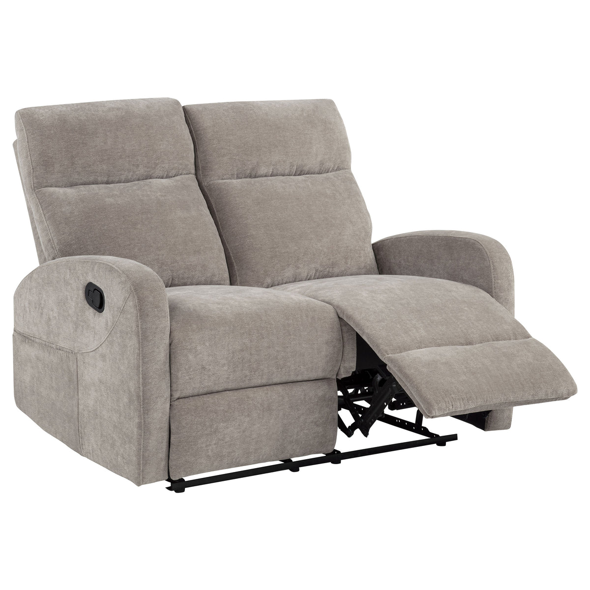 Hamilton Chenille Manual Reclining Loveseat - Sand
