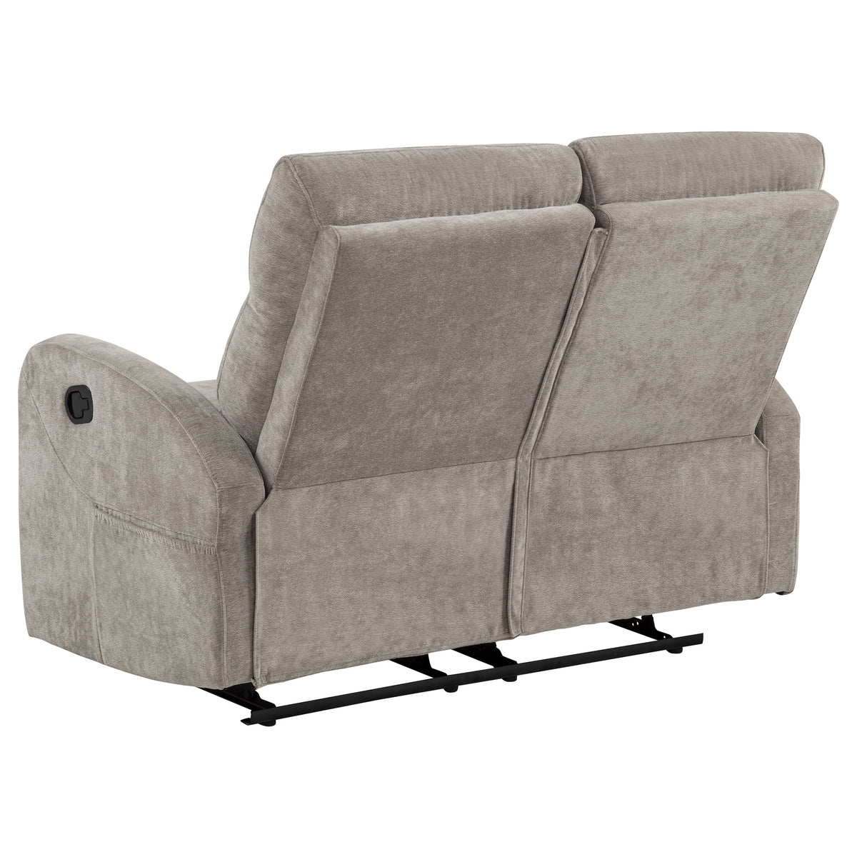 Hamilton Chenille Manual Reclining Loveseat - Sand