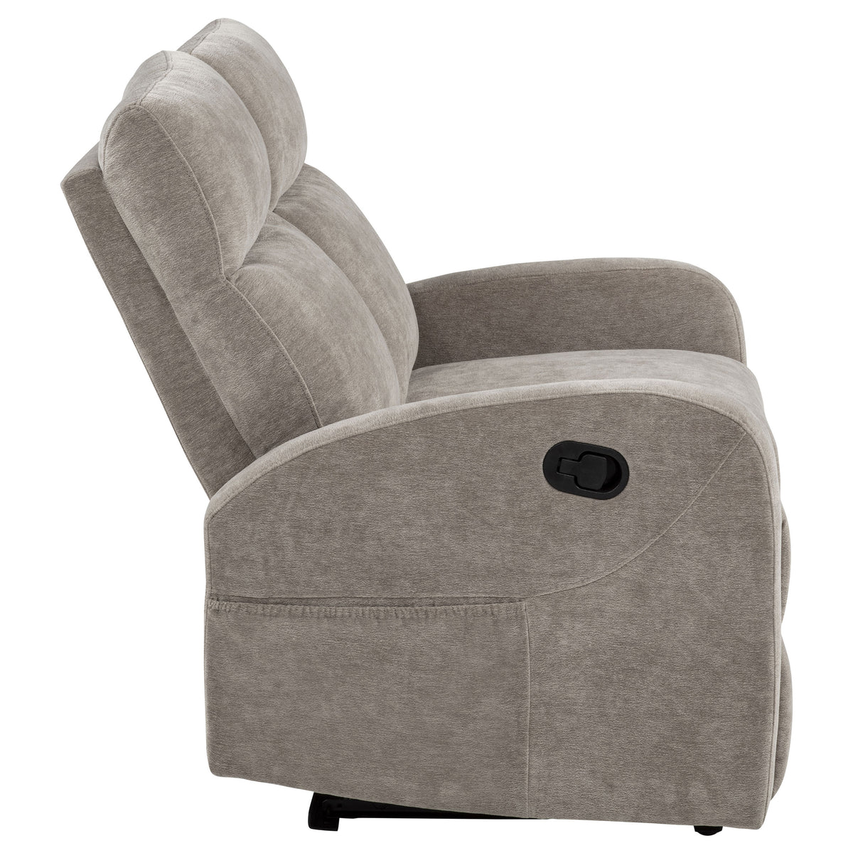 Hamilton Chenille Manual Reclining Loveseat - Sand