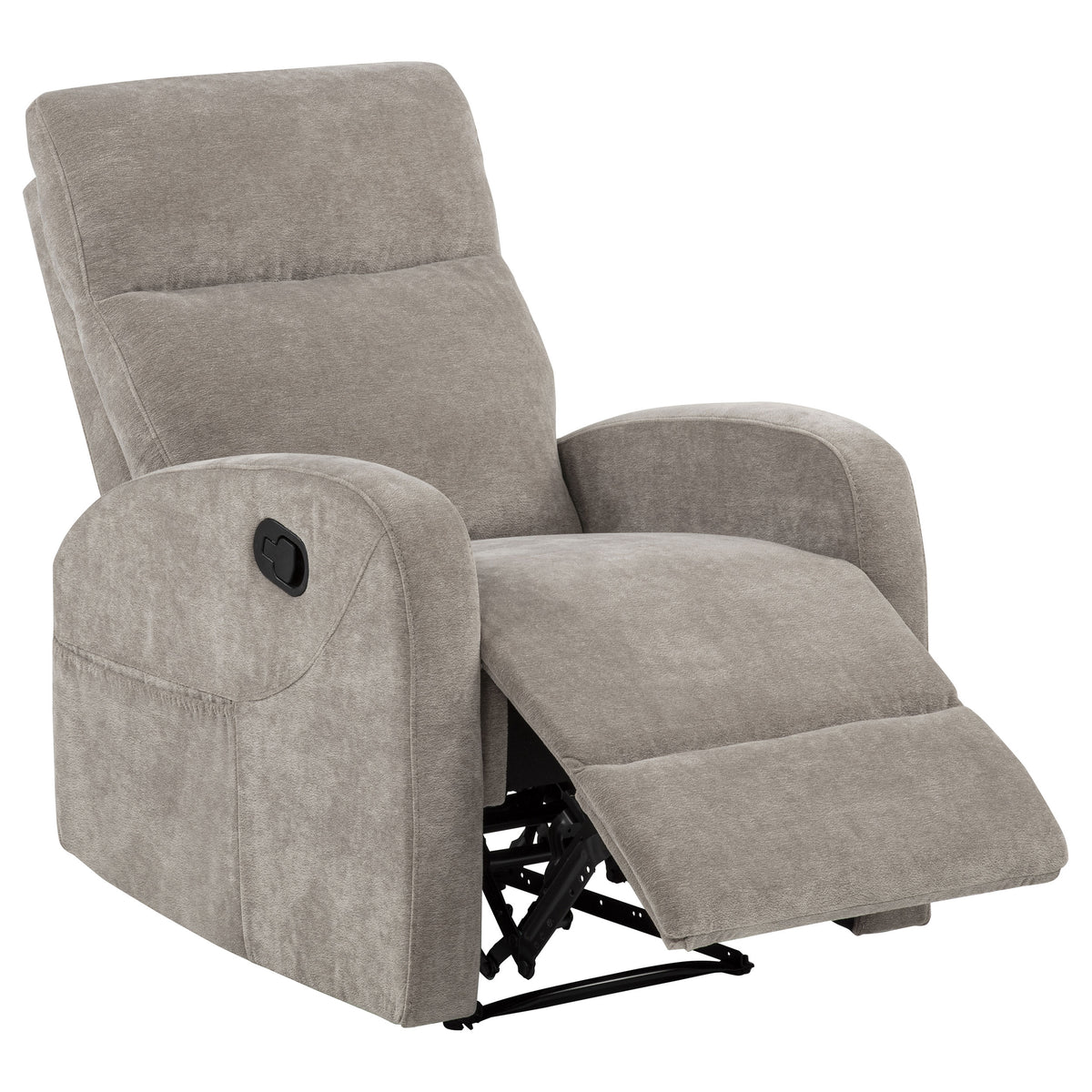 Hamilton Chenille Manual Recliner - Sand