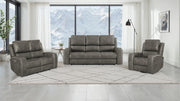 Brickston 3-piece Triple Power Reclining Sofa Set - Charcoal
