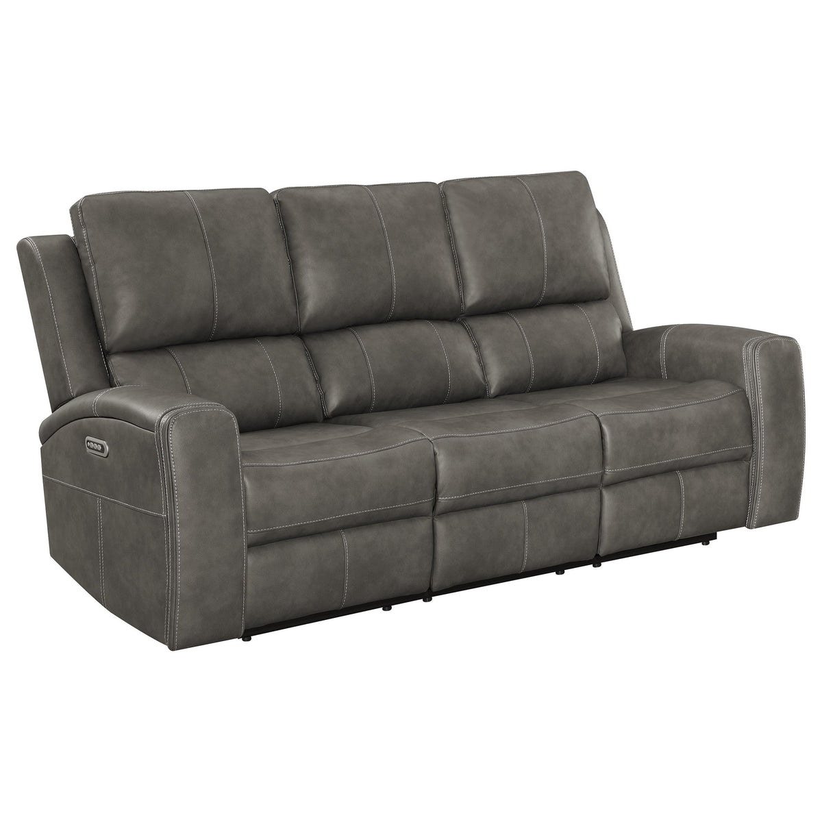 Brickston 3-piece Triple Power Reclining Sofa Set - Charcoal