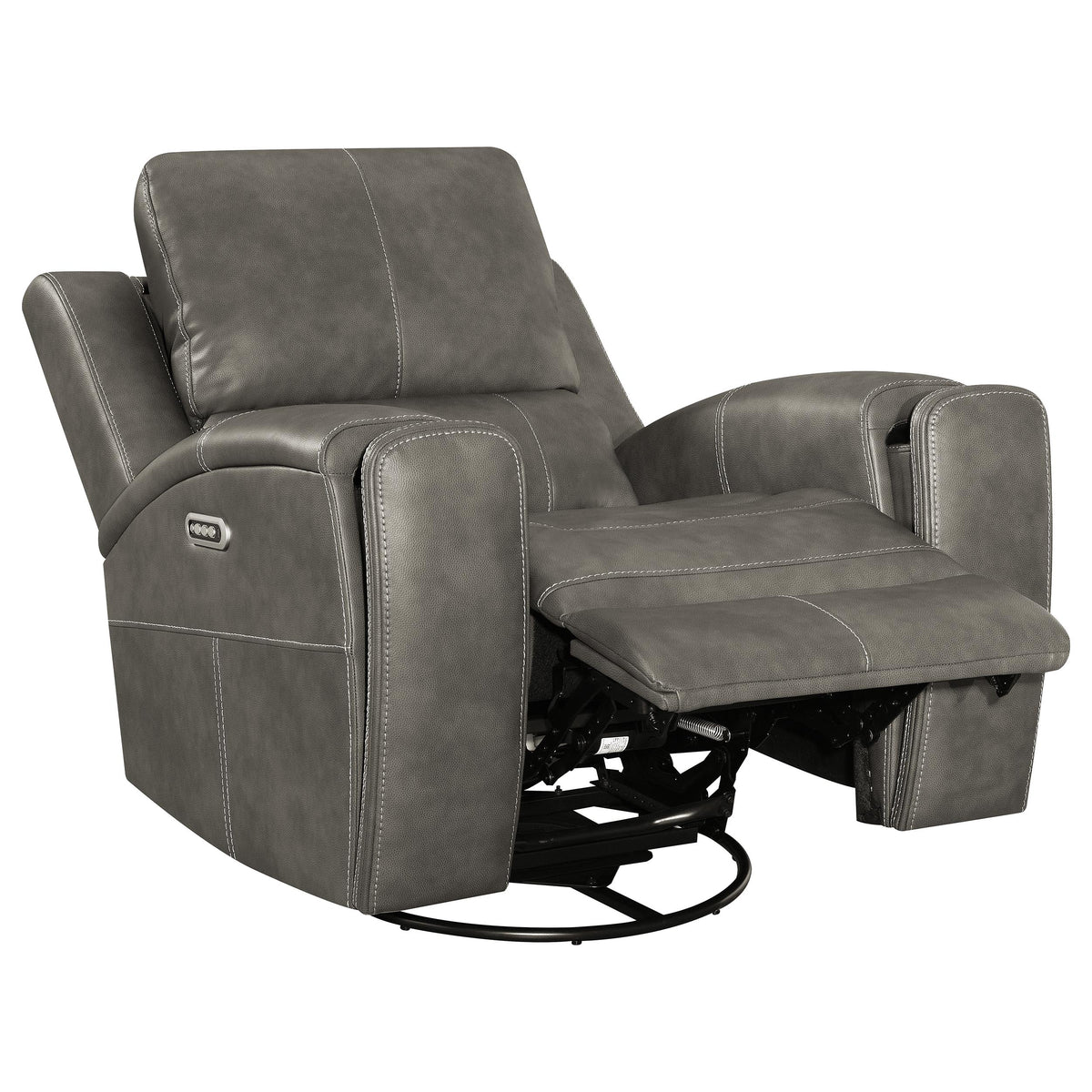 Brickston 3-piece Triple Power Reclining Sofa Set - Charcoal