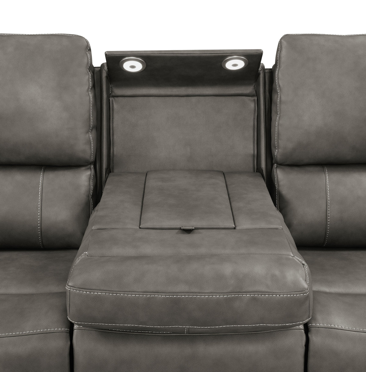 Brickston 3-piece Triple Power Reclining Sofa Set - Charcoal