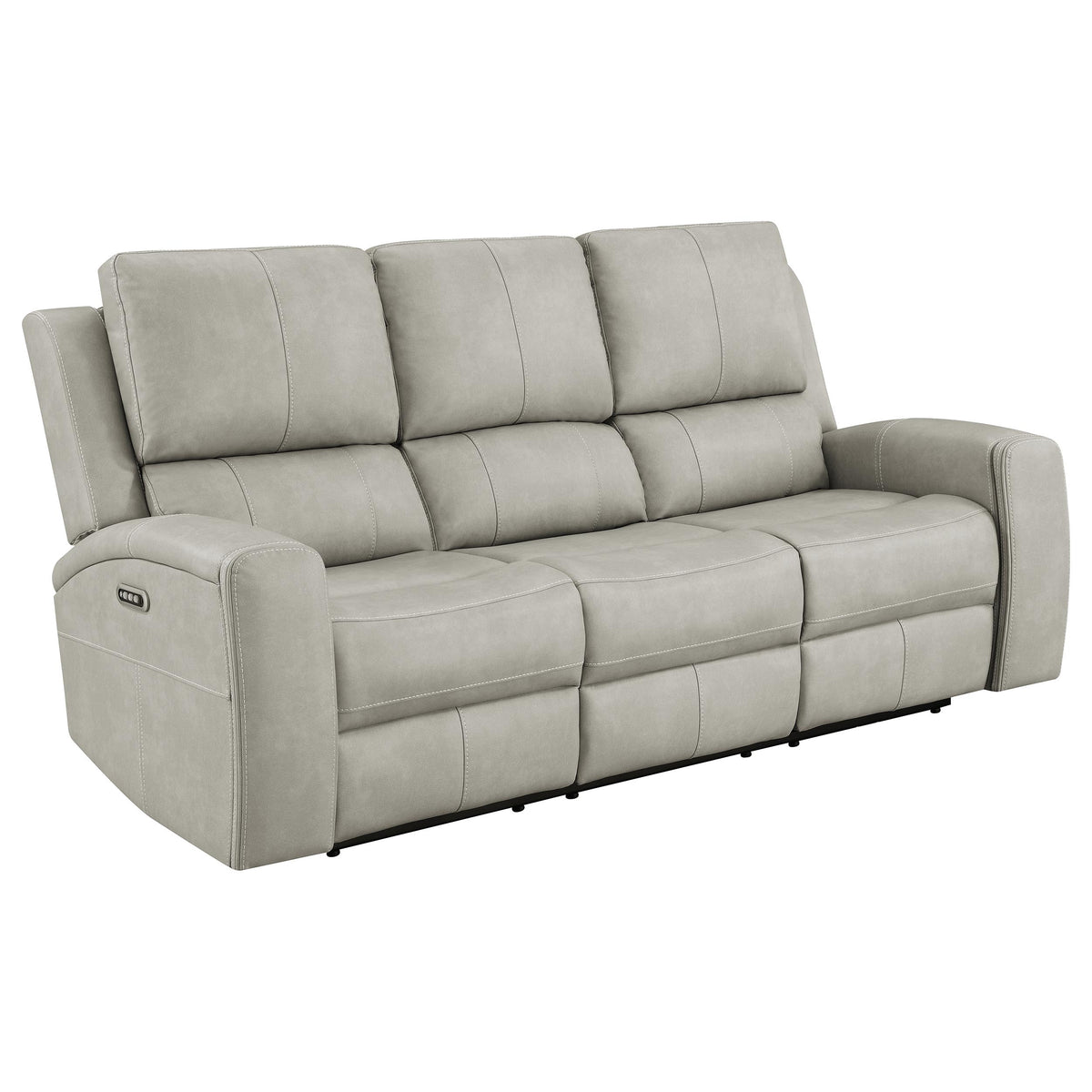 Brickston 3-piece Triple Power Reclining Sofa Set - Mushroom