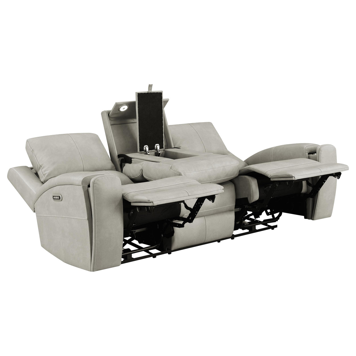 Brickston 3-piece Triple Power Reclining Sofa Set - Mushroom