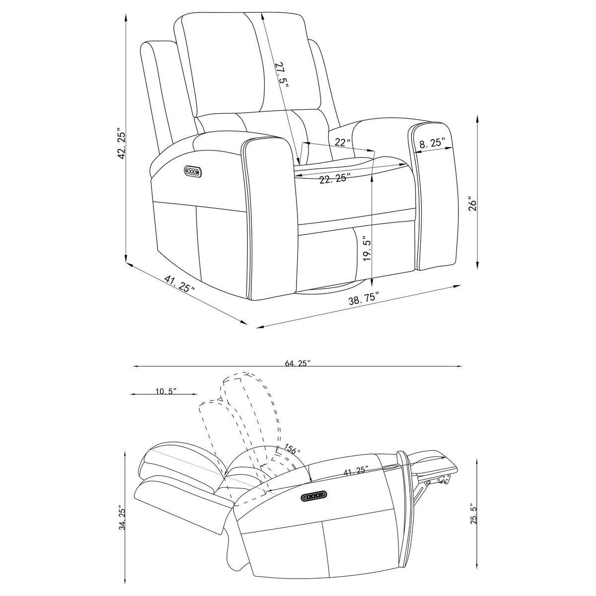 Brickston 3-piece Triple Power Reclining Sofa Set - Mushroom